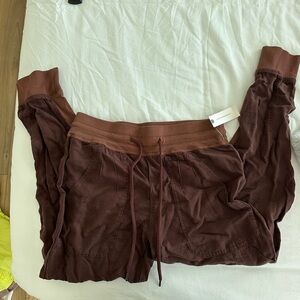 Anthropologie Chocolate Brown Joggers